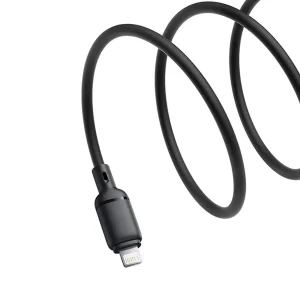 کابل تبدیل USB-A به لایتنینگ بیسوس مدل Silky P10377702113-01 طول 2 متر