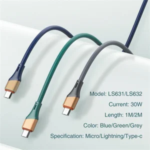 کابل تبدیل USB به USB-C الدینیو مدل LS631 طول 1 متر