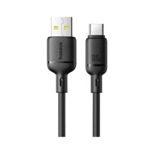 کابل تبدیل USB-A به USB-C بیسوس مدل Silky P10377703113-01 طول 2 متر