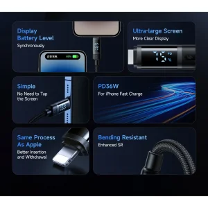کابل USB-C به لایتنینگ مک دودو مدل CA-521 طول 1.2 متر