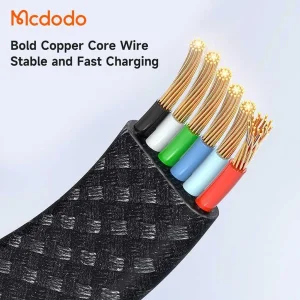 کابل تبدیل USB به USB-C مك دودو مدل LED Ryhthm طول 1,2 متر