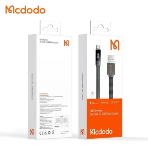 کابل تبدیل USB به USB-C مك دودو مدل LED Ryhthm طول 1,2 متر