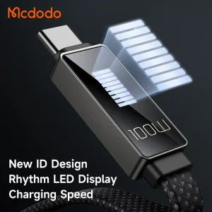 کابل تبدیل USB به USB-C مك دودو مدل LED Ryhthm طول 1,2 متر