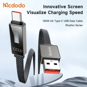 کابل تبدیل USB به USB-C مك دودو مدل LED Ryhthm طول 1,2 متر