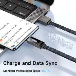 کابل تبدیل USB به USB-C مك دودو مدل LED Ryhthm طول 1,2 متر