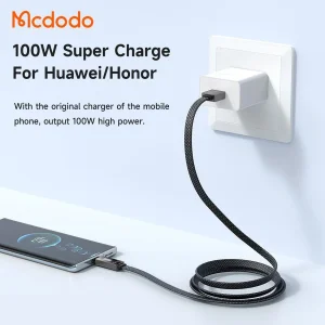 کابل تبدیل USB به USB-C مك دودو مدل LED Ryhthm طول 1,2 متر