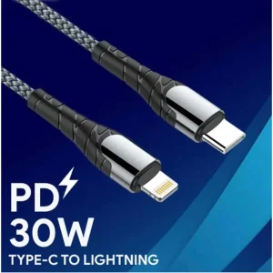 کابل تبدیل USB-C به لایتنینگ الدینیو مدل LC 112 طول 2 متر