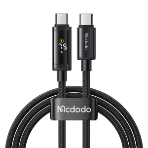 کابل USB-C مک دودو مدل Dual LED Displays 100W طول 1.2 متر