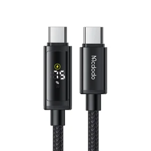 کابل USB-C مک دودو مدل Dual LED Displays 100W طول 1.2 متر