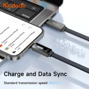 کابل تبدیل USB-C به لایتنینگ مک دودو مدل CA-496 طول 1.2 متر