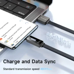 کابل USB به USB-C مک دودو مدل LED RHYTHM طول 1.2متر