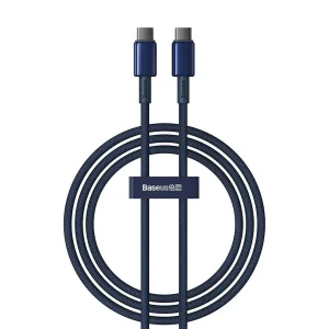 کابل USB-C بیسوس مدل Tungsten Gold 100W طول 1 متر
