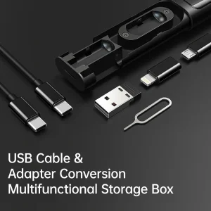 کابل تبدیل USB-C/USB به Lightning/USB-C/Micro USB مک‌ دودو مدل Box با طول 0.3 متر