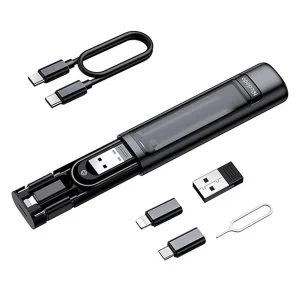 کابل تبدیل USB-C/USB به Lightning/USB-C/Micro USB مک‌ دودو مدل Box با طول 0.3 متر