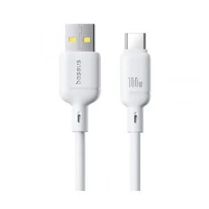 کابل تبدیل USB-A به USB-C بیسوس مدل Silky P10377703213-00 طول 1 متر