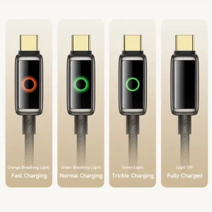 کابل USB-C مک دودو مدل 100W Halo Breathing Light CA-668 طول 1.2 متر