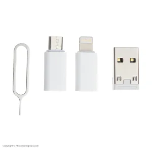 کابل تبدیل USB-C به USB-C / لایتنینگ / USB / micro USB تسکو مدل TCRA 1500 طول 0.22 متر