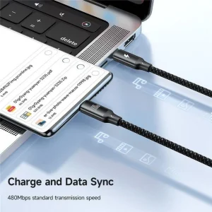 کابل تبدیل USB-C به میکرو اپل واچ/لایتنینگ/USB-C مک دودو مدل ca-4940 طول 1.2 متر