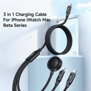 کابل تبدیل USB-C به میکرو اپل واچ/لایتنینگ/USB-C مک دودو مدل ca-4940 طول 1.2 متر