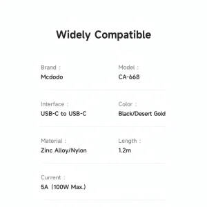 کابل USB-C مک دودو مدل CA-668 طول 1.2 متر