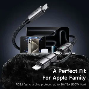 کابل تبدیل USB-C به USB-C/لایتنینگ مک دودو مدل ca-0450 طول 1.2 متر