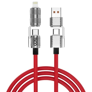 کابل تبدیل USB/USB-C به لایتنینگ/USB-C تسکو مدل GCA 240W طول 1.2 متر