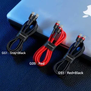 کابل USB-C باسئوس مدل CATKLF-G91 طول 1 متر