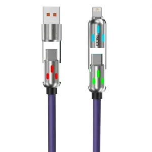 کابل تبدیل USB/USB-C به لایتنینگ/USB-C تسکو مدل GCA 60 W طول 2 متر