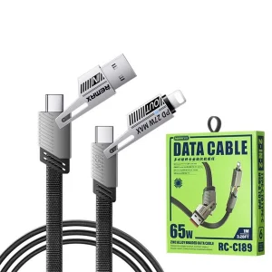 کابل تبدیل USB-C / USB به USB-C / لایتنینگ ریمکس مدل RC-C189  طول 1 متر