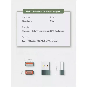 مبدل OTG USB-C به USB الدینیو مدل LC150 nack