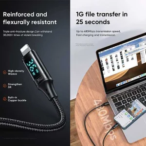 کابل تبدیل USB-C به لایتنینگ مک دودو مدل CA-103 36W طول 1.2 متر