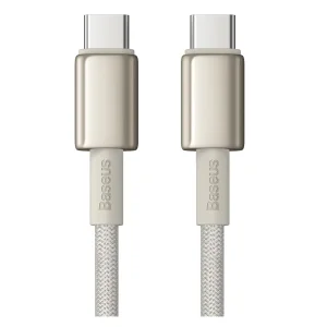 کابل تبدیل USB-C بیسوس مدل Tungsten Gold (100W) طول 2 متر