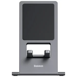 پایه نگهدارنده گوشی موبایل و تبلت بیسوس مدل Foldable Metal Desktop Holder LUKP000013