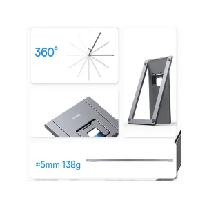 پایه نگهدارنده گوشی موبایل و تبلت بیسوس مدل Foldable Metal Desktop Holder LUKP000013