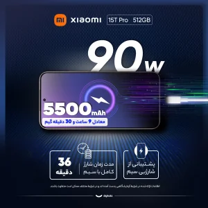گوشی موبایل شیائومی مدل 15T Pro دو سیم کارت ظرفیت 1 ترابایت و رم 12 گیگابایت