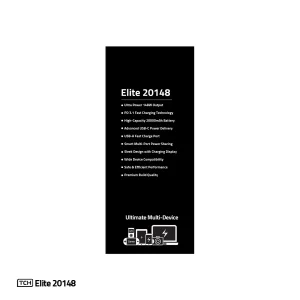پاوربانک 148 وات تی سی اچ مدل Elite 20148 ظرفیت 20000 میلی‌آمپرساعت