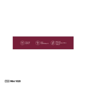 پاوربانک 22.5 وات تی سی اچ مدل Mini 1020 ظرفیت 10000 میلی‌آمپرساعت به همراه کابل تبدیل USB-C به لایتنینگ