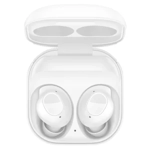 هدفون بلوتوثی سامسونگ مدل Galaxy Buds FE با نویز کنسلینگ فعال (ANC)، درگاه شارژ USB Type-C، دارای میکروفون دوگانه، مقاوم در برابر رطوبت و عرق