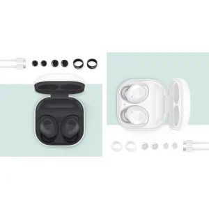 هدفون بلوتوثی سامسونگ مدل Galaxy Buds FE با نویز کنسلینگ فعال (ANC)، درگاه شارژ USB Type-C، دارای میکروفون دوگانه، مقاوم در برابر رطوبت و عرق