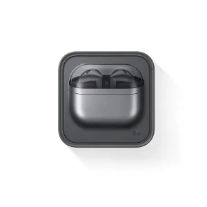 هدفون بلوتوثی سامسونگ مدل Galaxy Buds3 با نویز کنسلینگ فعال (ANC)، نویز کنسلینگ میکروفون (ENC)، درگاه شارژ USB Type-C، با قابلیت اتصال به چند دستگاه، دارای قابلیت صدای 360 درجه، Galaxy AI، میکروفون سه گانه، پشتیبانی از فرمان لمسی، ضد آب و گرد و غبار