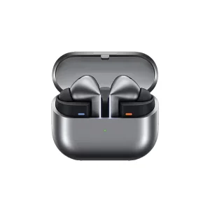 هدفون بلوتوثی سامسونگ مدل Galaxy Buds3 Pro دارای نویز کنسلینگ فعال (ANC)، درگاه شارژ USB Type-C، شارژ بی سیم، با قابلیت اتصال به چند دستگاه، پشتیبانی از فرمان لمسی، پشتیبانی از دستیار صوتی، مقاوم در برابر آب