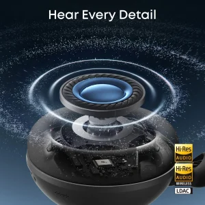 هدفون بلوتوثی انکر مدل Soundcore Space 2 با نویز کنسلینگ فعال ANC، صدای Hi-Res و شارژدهی تا 70 ساعت