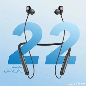 هدفون بلوتوثی گردنی انکر مدل A3213 U2i با نویز کنسلینگ میکروفون (ENC)، درگاه شارژ USB Type-C، دارای میکروفون با فناوری حذف نویز CVC 8.0، طراحی ارگونومیک و راحت، پشتیبانی از دستیار صوتی و فرمان لمسی، مقاوم در برابر آب