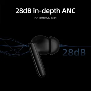 هدفون بلوتوثی برند کیو سی وای مدل T13 ANC2 با نویز کنسلینگ فعال (ANC)، نویز کنسلینگ میکروفون (ENC) و پخش صدای محیطی (Transparency)، درگاه شارژ USB Type-C، با قابلیت اتصال به چند دستگاه، کنترل لمسی، مقاوم در برابر آب و گردوغبار