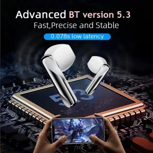 هدفون بلوتوثی کیو سی وای مدل T21 بدون قابلیت نویز کنسلینگ، درگاه شارژ USB Type-C، مقاوم در برابر رطوبت و گرد و غبار