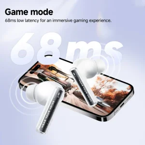 هدفون بلوتوثی کیو سی وای مدل MeloBuds Neo بدون قابلیت نویز کنسلینگ، درگاه شارژ USB Type-C، مقاوم در برابر رطوبت و عرق با استاندارد IPX5