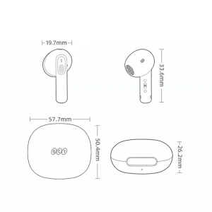 هدفون بلوتوثی کیو سی وای مدل AilyBuds E10 QT35