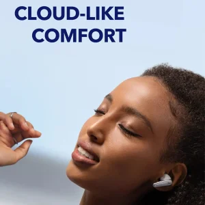 هدفون بلوتوثی انکر مدل Soundcore Liberty 4 A3953 با نویز کنسلینگ فعال (ANC)، درگاه شارژ USB Type-C، دارای 6 میکروفون برای مکالمه شفاف، مقاوم در برابر رطوبت و عرق (IPX4)