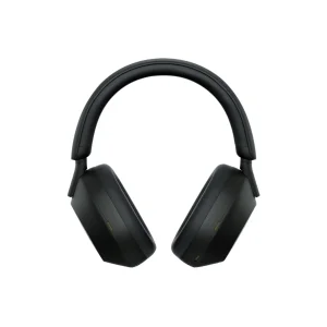 هدفون بی‌سیم سونی مدل WH-1000XM5 با نویز کنسلینگ فعال (ANC)، درگاه شارژ USB Type-C، دارای 4 میکروفون با فناوری Beamforming، پشتیبانی از دستیار صوتی، قابلیت اتصال همزمان به دو دستگاه
