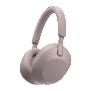 هدفون بی‌سیم سونی مدل WH-1000XM5 با نویز کنسلینگ فعال (ANC)، درگاه شارژ USB Type-C، دارای 4 میکروفون با فناوری Beamforming، پشتیبانی از دستیار صوتی، قابلیت اتصال همزمان به دو دستگاه